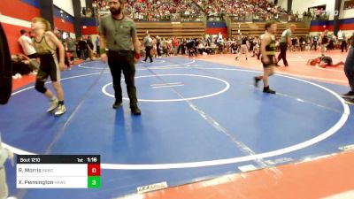 76 lbs Round Of 16 - Riley Morris, Broken Arrow Wrestling Club vs Xylin Pennington, Henryetta Knights Wrestling Club