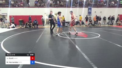 72 kg Round Of 16 - Justus Scott, Army (WCAP) vs Mateo Hernandez, Potomac Premier WC