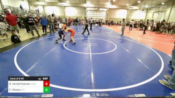 90 lbs Consi Of 8 #2 - Bruce Vanderhoeven, North Desoto Wrestling Academy vs Chance Dewey, Tulsa Blue T Panthers