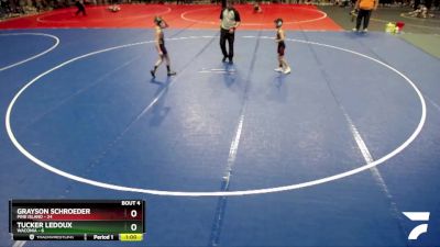 75 lbs Placement (4 Team) - Grayson Schroeder, Pine Island vs Tucker Ledoux, Waconia