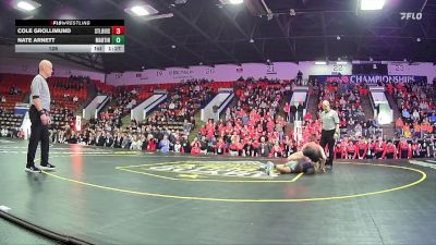 126 lbs Semifinals (8 Team) - Nate Arnett, Martin HS vs Cole Grollimund, St Louis HS