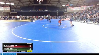 157 lbs Cons. Round 1 - Blake Doolittle, Spokane Wrestling vs Jacoby Tait, Cashmere Wrestling Club