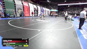 120 Class 1 lbs Champ. Round 1 - Hollyn Zangaro, Ste. Genevieve vs Emma Teten, Rock Port