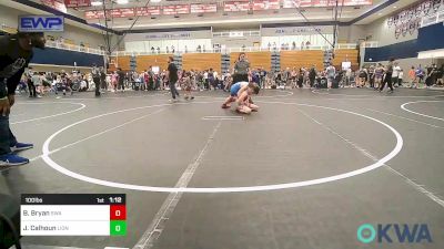 100 lbs Rr Rnd 2 - Brodee Bryan, Shelton Wrestling Academy vs Jacen Calhoun, Lions Wrestling Academy