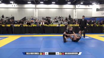 Maria Carolina Barón Vicentini vs Salla Mari Simola 2024 World IBJJF Jiu-Jitsu No-Gi Championship