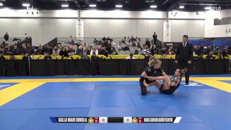 Maria Carolina Barón Vicentini vs Salla Mari Simola 2024 World IBJJF Jiu-Jitsu No-Gi Championship