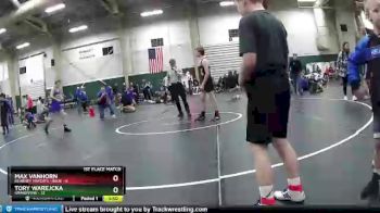 126 lbs Finals (2 Team) - Max Vanhorn, Kearney Matcats - Blue vs Tory Warejcka, Grandview