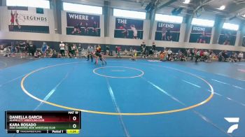 120 lbs Round 3 - Kara Rosado, Iron Sharpens Iron Wrestling Club vs Daniella Garcia, Alamo City Wrestling Club