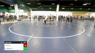 126 lbs Round Of 128 - Justin Ruiz, NV vs Nathan Sayers, MA