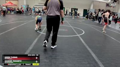 90 lbs Quarterfinal - Xander Zwanetz, Headhunters vs Aiden Tusing, MD Maniacs