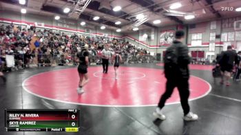 95 lbs Champ. Round 3 - Skye Ramirez, Canyon vs Riley N. Rivera, Elsinore