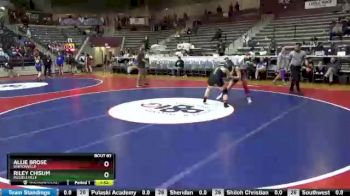 150 lbs Champ. Round 2 - Allie Brose, Bentonville vs Riley Chisum, Russellville