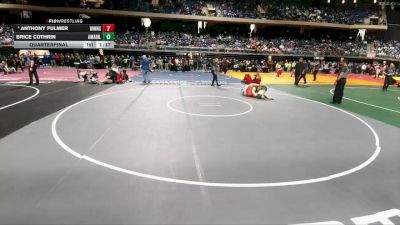 5A 215 lbs Quarterfinal - Anthony Fulmer, Winnsboro vs Brice Cothrin, Amarillo