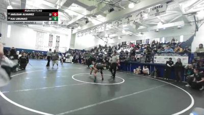 115 lbs Champ. Round 2 - Kai Libunao, Aliso Niguel vs Jaelean Alvarez, Sierra Vista