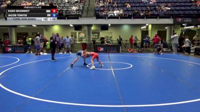 56 lbs Cons. Sub-semis - Kash McKinney, MWC Wrestling Academy vs Jacob Tonitis, Steel Valley Renegades