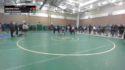 113 lbs Champ. Round 2 - Abraham Chapa, La Quinta vs Elias Velasquez, Colton