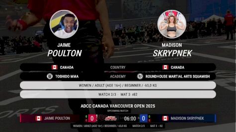Jaime Poulton vs Madison Skrypnek 2025 ADCC Vancouver Open