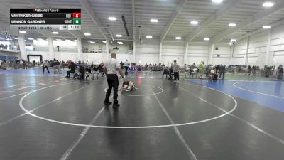 66 lbs Semifinal - Whitaker Gibbs, Red Roots WC vs Lennon Gardner, South County