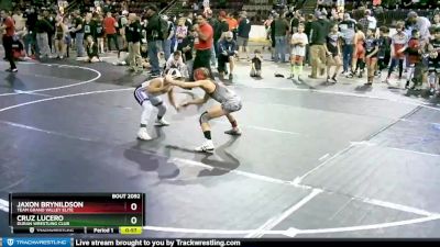 82 lbs Quarterfinal - Jaxon Brynildson, Team Grand Valley Elite vs Cruz Lucero, Duran Wrestling Club