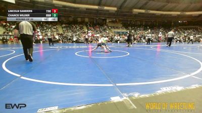 64 lbs Round Of 32 - Lincoln Sanders, Team Tulsa Wrestling Club vs Chance Wilder, Brawlers Wrestling Club KS