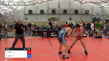 60 kg Consi Of 16 #2 - Zachary Tittle, Bear Cave Wrestling Club vs Joey Cape, IRTC