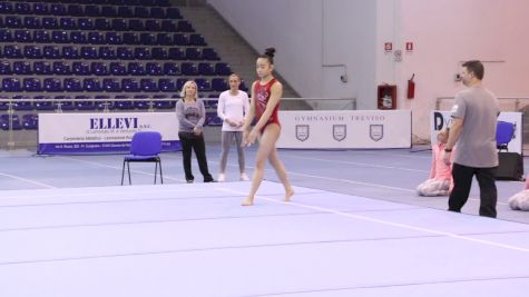 Adeline Kenlin (USA) Full Floor Routine, Training Day 2 - 2018 City of Jesolo Trophy