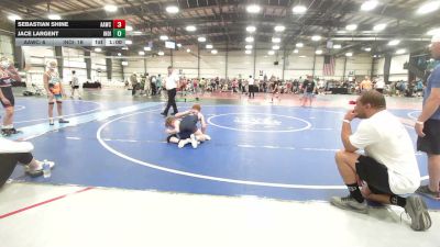 95 lbs Rr Rnd 1 - Sebastian Shine, All American Wrestling Club - MS vs Jace Largent, Indiana Outlaws Gold - MS