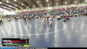 195 lbs Cons. Round 1 - Conor LeDuc, Flathead High School Wrestling vs Bobby Cox, Roy Wrestling Club