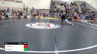 55 lbs Cons. Round 2 - Cruz Kelly, Bison Wrestling Club vs Oliver Poole, Le Sueur-Henderson