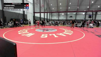16U Boys GR - 120 lbs Quarters - Cooper Wing, ID vs Micah Garcia, CA