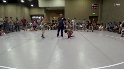 90 lbs Round 5 (8 Team) - Maddox De Lange, Panhandle Pittbulls vs Everett Harper, Williamson County WC