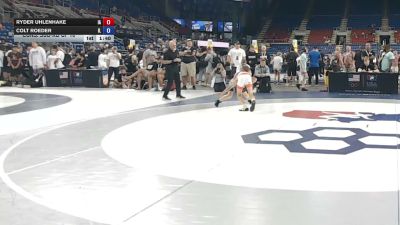 88 lbs Cons. Sub-rd Of 16 - Ryder Uhlenhake, Iowa vs Colt Roeder, Illinois