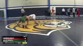 285 lbs Quarterfinal - Cameron Bailey, Johnson & Wales (RI) vs Bryan Bonilla, Castleton