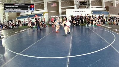 126 lbs Champ. Round 3 - Breidyn Ralls, Arizona vs Jackson Humphrey, California
