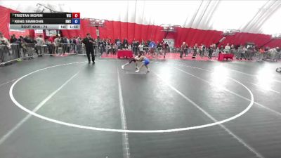 74 lbs 5th Place Match - Tristan Morin, Wisconsin vs Keng Simmons, Ringers Wrestling Club