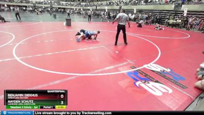 120 lbs Quarterfinal - Benjamin Diekhus, Wrestling Factory vs Hayden Schutz, LaCrosse Area Wrestlers