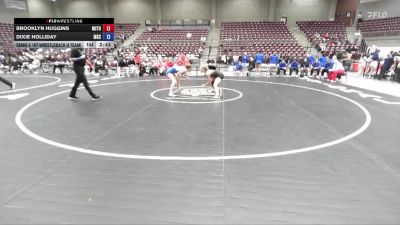 110 lbs Semis & 1st Wrestleback (8 Team) - Brooklyn Huggins, Northern Oklahoma College- Tonkawa vs Dixie Holliday, Murray State