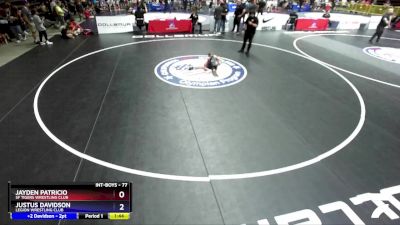 77 lbs Cons. Round 3 - Jayden Patricio, SF Tigers Wrestling Club vs Justus Davidson, Legion Wrestling Club