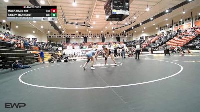 140 lbs Consi Of 8 #2 - Mackynzie Jim, Tecumseh HS Girls vs Kailey Marquez, Har-Ber - White