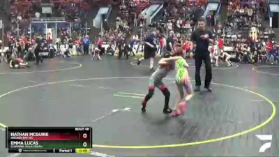 49 lbs Champ. Round 1 - Emma Lucas, Chippewa Hills Youth vs Nathan McGuire, Anchor Bay WC