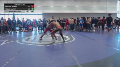 138 lbs Quarterfinal - Giovani Rivera, Valiant College Prep vs Frank Lopez, SBTC