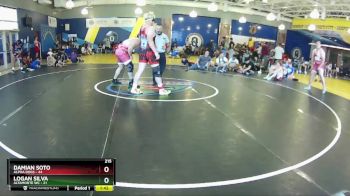 215 lbs Round 5 (8 Team) - Logan Silva, Altamonte WC vs Damian Soto, Alpha Dogs