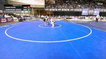 Boys 1A 175 lbs Champ. Round 1 - Logan Polzel, Stevenson vs Christopher Tartios, Rochester