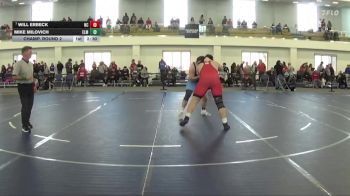 285 lbs Champ. Round 2 - WIll Erbeck, North Central vs Mike Milovich, Elmhurst University