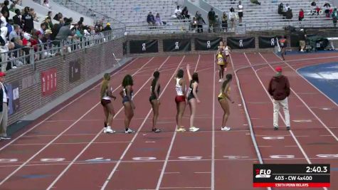 Watch College Women's College 4x400 Relay Prelims (Event 403) Heat 1 At 2026 Penn Relays
