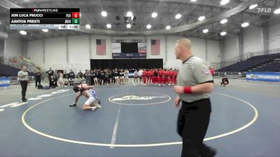 124 lbs Finals (4 Team) - Ashton Presti, John H Glenn HS vs Jon Luca Frucci, Plainedge