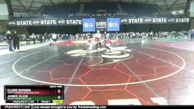 120 lbs Round 3 - Amber Glass, Braves Wrestling Club vs Claire Bonner, Team Scorpion Wrestling Club