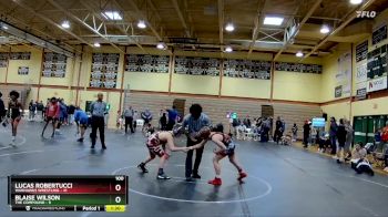 100 lbs Round 9 (10 Team) - Lucas Robertucci, Warhawks Wrestling vs Blaise Wilson, The Compound