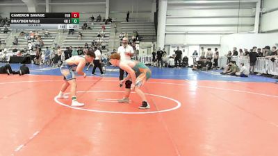 195 lbs Rr Rnd 2 - Cameron Savage, Flint Tropics - HSB vs Brayden Wills, 4M Strength - HSB