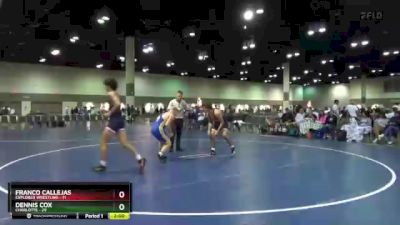 160 lbs Placement Matches (16 Team) - Franco Callejas, Explorer Wrestling vs Dennis Cox, Charlotte